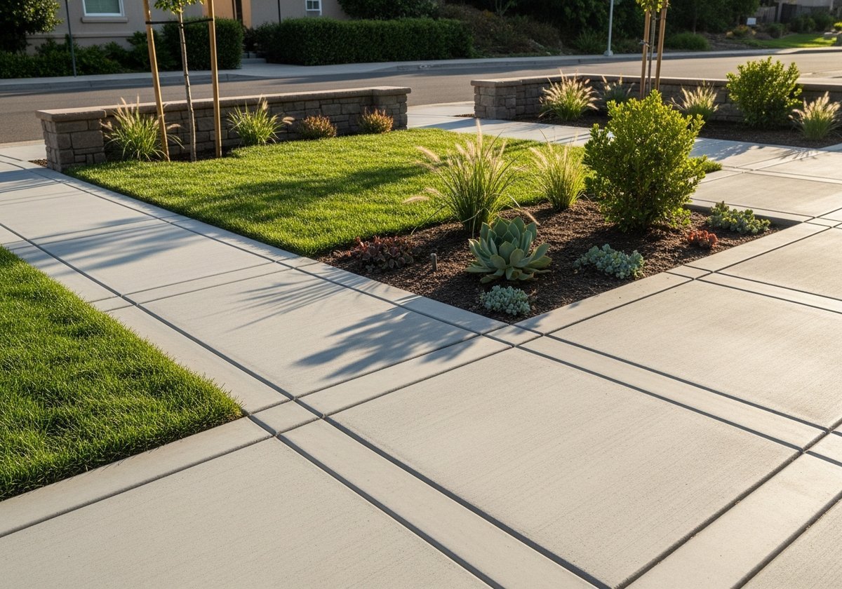 Salida backyard with custom landscape and hardscape design including patio, pathways, and drought-tolerant plants.